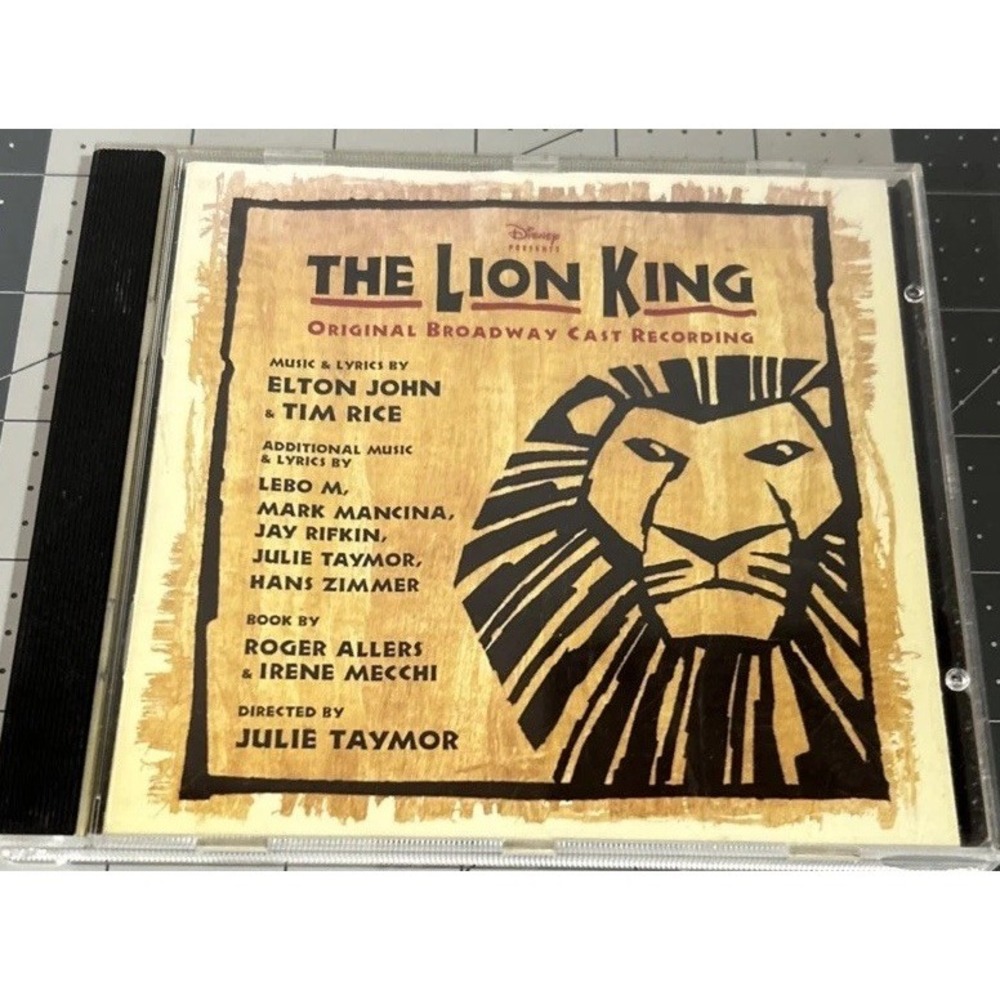 Disneys The Lion King Original Broadway Cast Recording CD Elton John In Case
